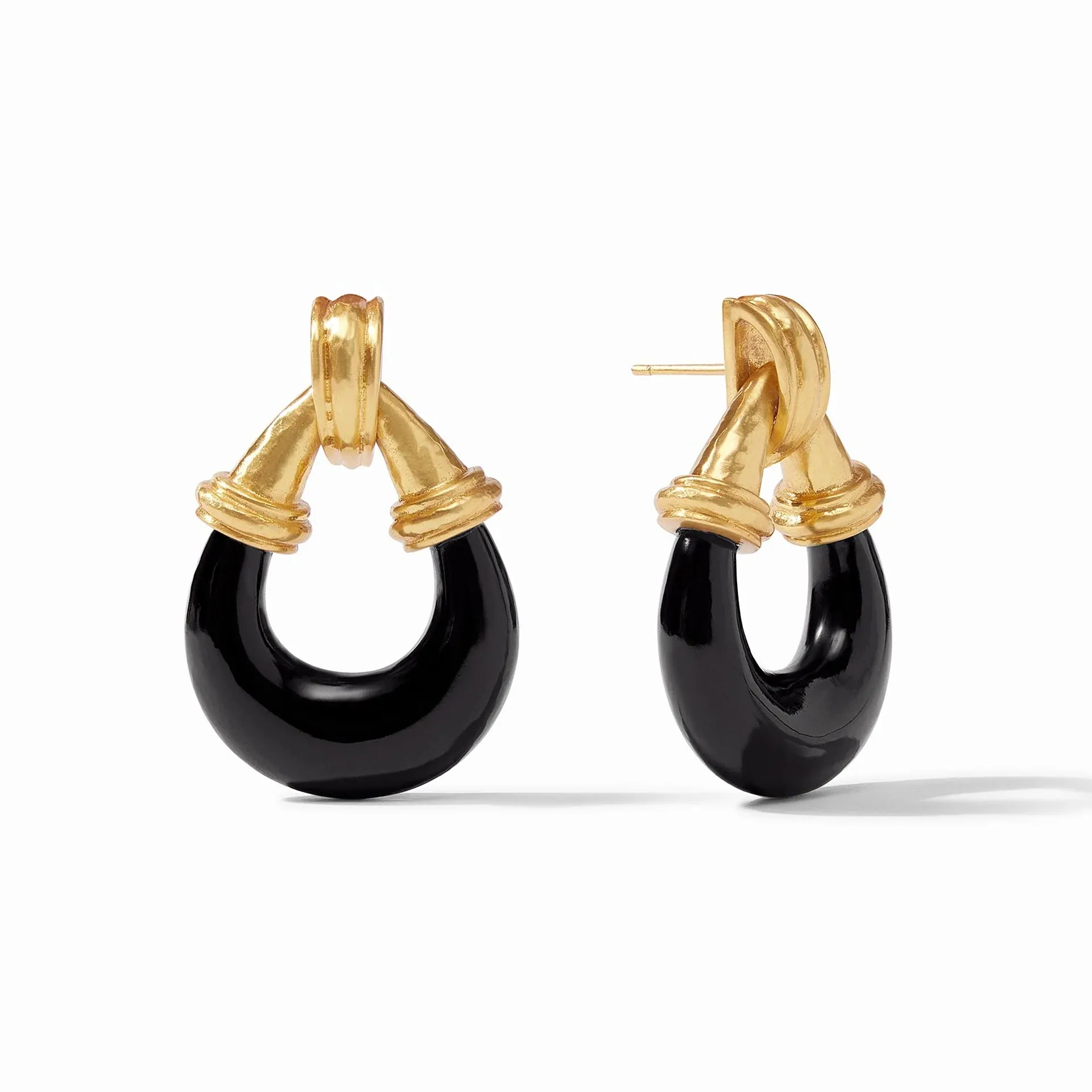 Havana Statement Earring (Obsidian Black)