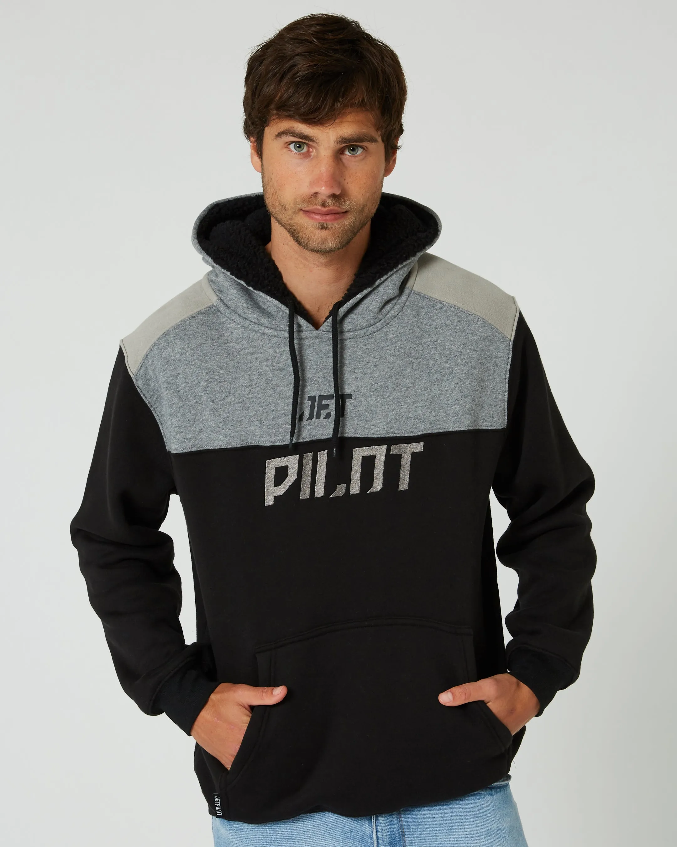 Jetpilot Matrix 2.0 Mens Pullover Hoodie - Black