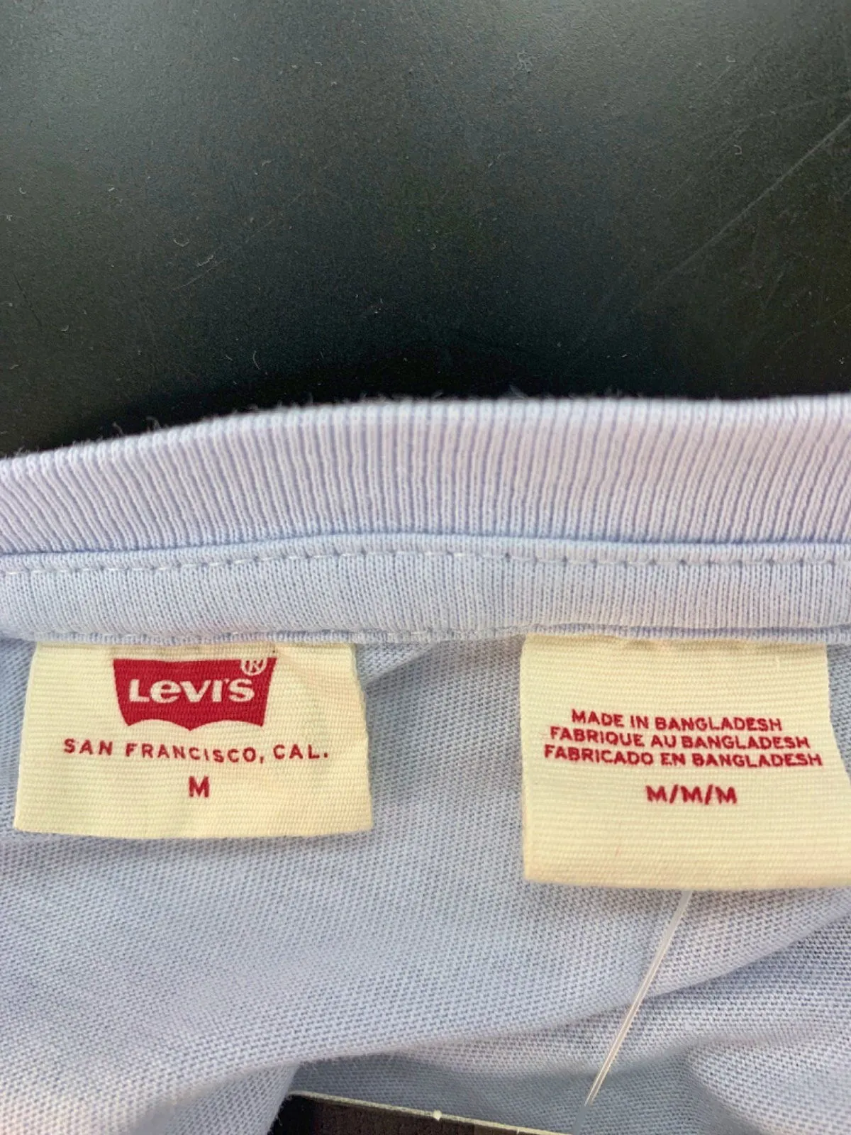 Levi's Lilac Short Sleeve V-Neck T-Shirt M