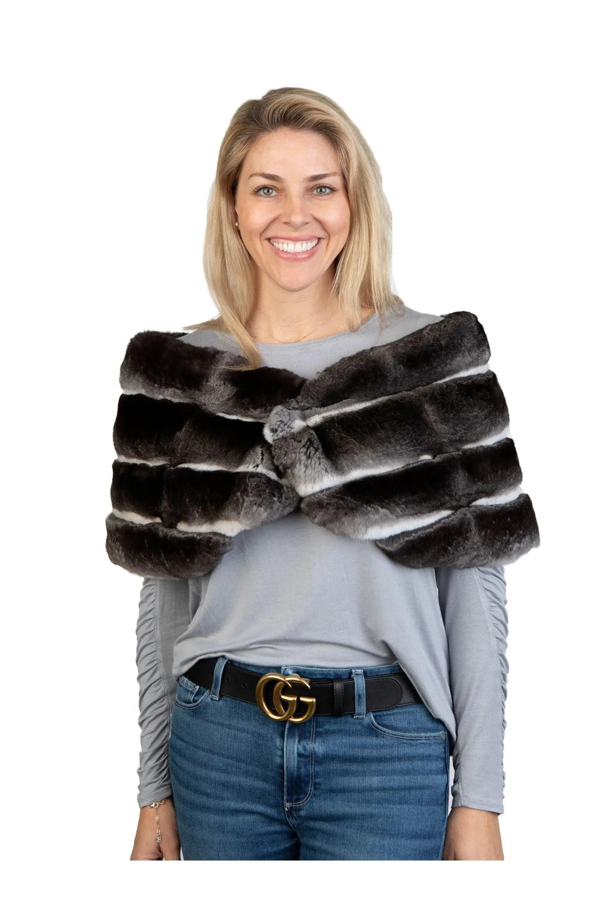 Natural Chinchilla Stole