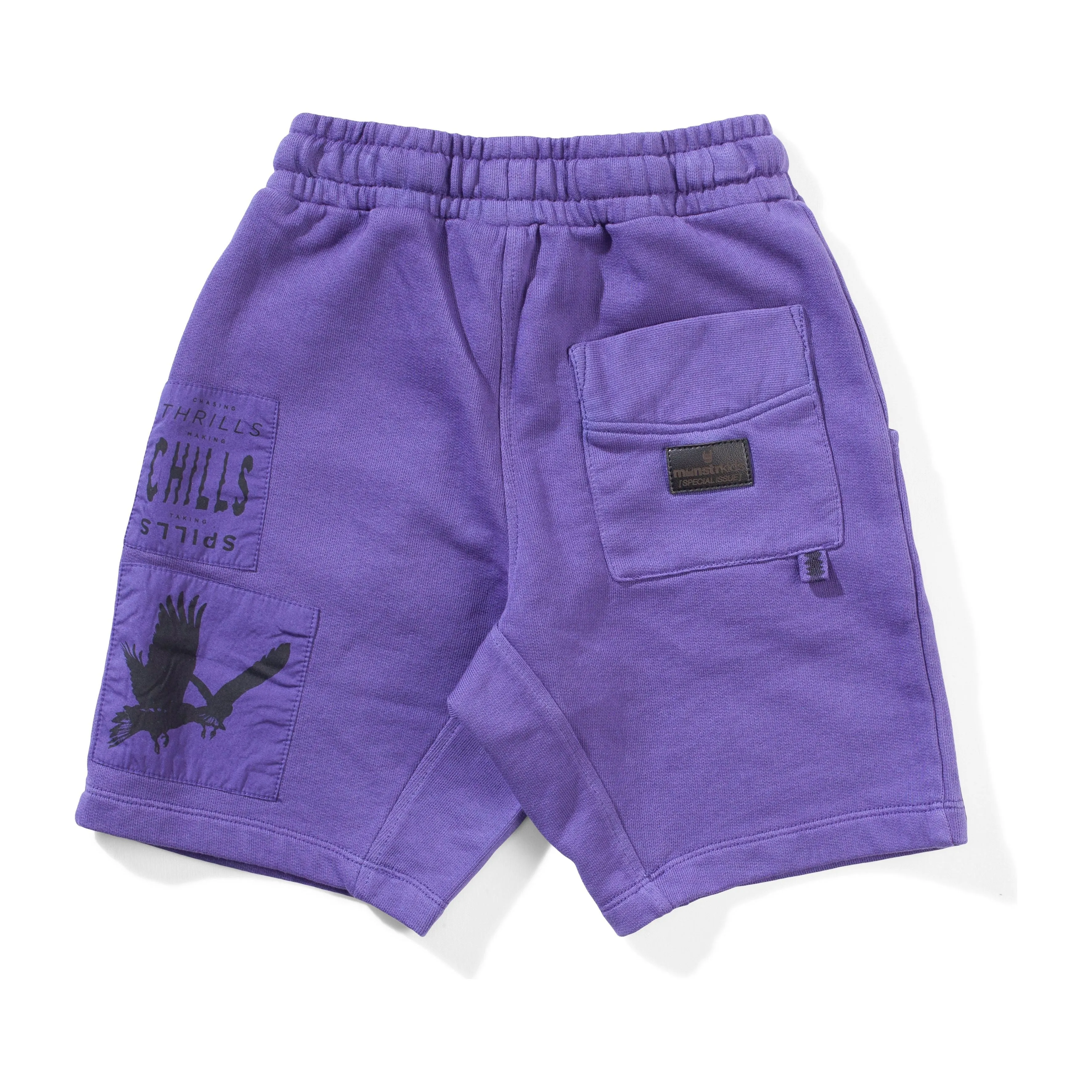 Patchedup Short - Washed Purple