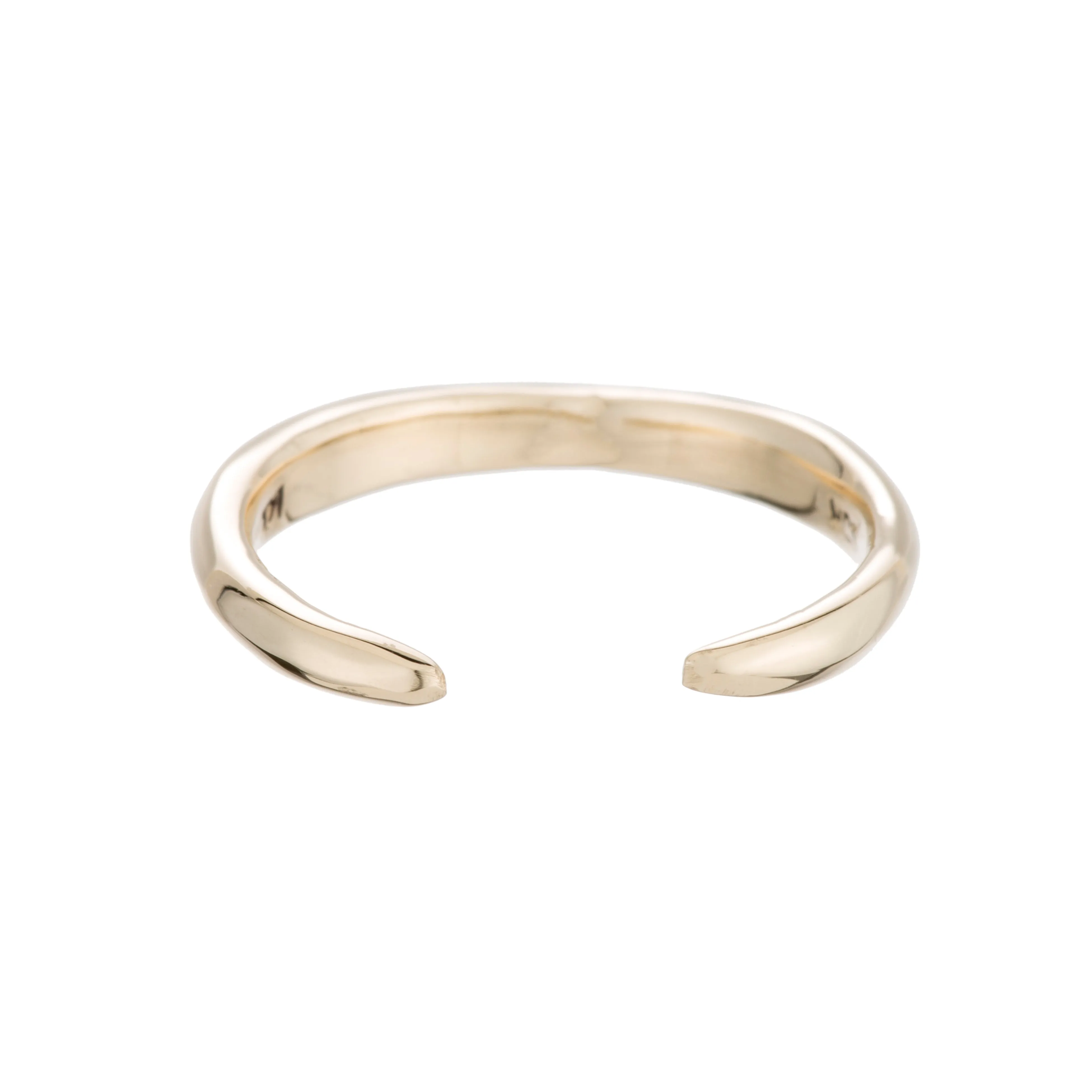 Raw Open Round Ring - Gold
