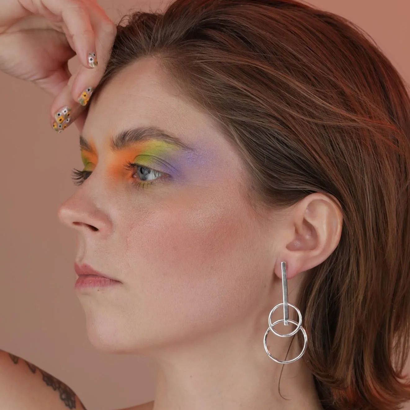Twin Link Earrings